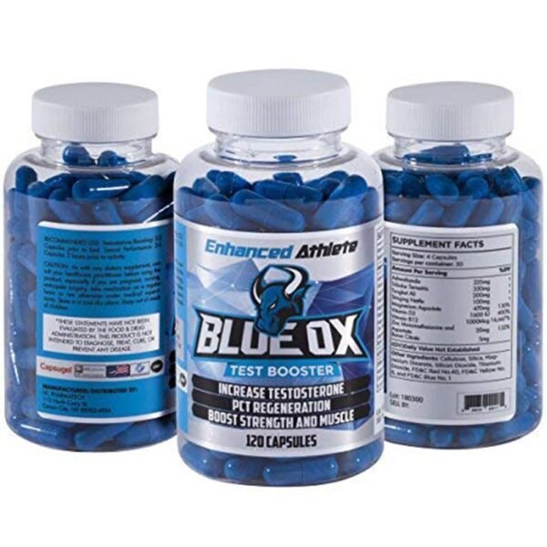 "Blue OX" Testbooster PCT ‘Enhanced Athlete’ (120kaps/30porc)